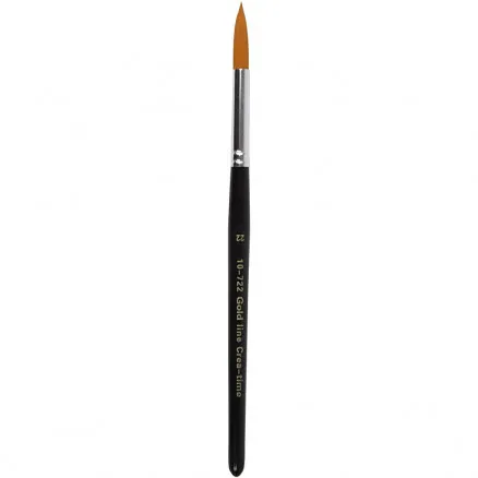 Gold Line Pinsel, L: 21 cm, B: 8 mm, rund, 6 Stk./6 Pkg.