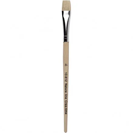 Nature Line Pinsel, L: 19 cm, B: 11 mm, flach, 12 Stk./ 12 Pk.